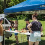 Oztrail Gazebo Bar Table White - Image 2