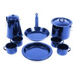 Campfire 11 Piece Enamel Cookware Set Navy - Image 2
