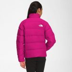 The North Face Teens Reversible North Down Jacket Fuchsia Pink - Image 3