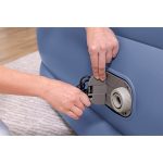 Bestway Nightright Double High Airbed with Pump Queen Navy Blue - Image 3