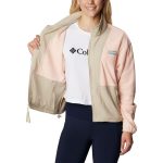 Columbia Women's Back Bowl Full Zip Fleece Jacket Peach Blossom & Ancient Fossil - Image 6