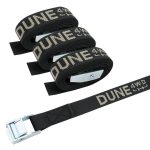 Dune 4WD Tie Down Straps 4 Pack Black