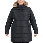 Gondwana Women's Cattai Long Plus Size Puffer Jacket Black - Image 4