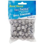 Jarvis Walker Tec Tackle Ball Sinkers Value Pack Silver - Image 5