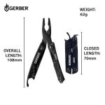 Gerber Pledge Clip Folding Knife + Dime Multitool Gift Set Black - Image 6