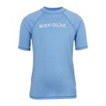 Body Glove Youth Marle Short Sleeve Rash Vest Blue