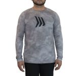 Gillz Contender Series UV Long Sleeve Performance Fishing Shirt Glacier Gray Burnt - Image 5