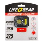 Life + Gear 375 Lumen Rechargeable Sensor Headlamp Multicoloured 375 Lumens - Image 2