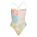 O'Neill Women's Olivia Marbella Print One Piece Swimsuit Aqua - Image 3