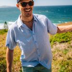 Mountain Designs Men's Zanzibar Short Sleeve Shirt Blue - Image 3