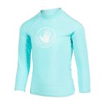 Body Glove Kids' Long Sleeve Rash Vest Aqua - Image 3