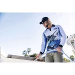 Nomad Design Mighty Marlin White Collared Fishing Shirt White - Image 3