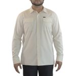 Gillz Everyman Woven Long Sleeve Performance Vented Fishing Shirt Turtle Dove - Image 5