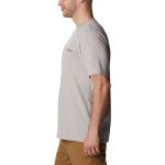 Columbia Men's Basic Logo Short Sleeve Tee Grey Heather - Image 2