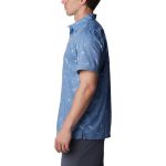 Columbia Men's Slack Tide Camp PFG Shirt Bluestone Trout - Image 3