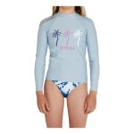 O'Neill Girls' Basic UV Long Sleeve Rash Vest Seaglass