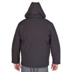 Cape Men's Zephyr Hooded Fleece Jacket Plus Size Jet Black - Image 2