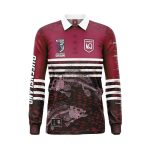 State of Origin 2023 Kids Sublimated Fishing Shirt Maroons State Of Origin Maroons