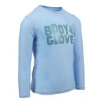 Body Glove Kids Long Sleeve Palm Tree Rash Vest Blue - Image 3