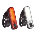 Fluid USB Rechargeable Front And Rear Set Black & Red - Image 2