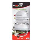 Rola 100mm Pipe Clamp Pair Silver