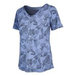 Gondwana Women's Mapleton Short Sleeve Tee Atlantic Blue & Navy - Image 3