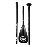 TSBW Ace Alloy Adjustable 3 Piece Paddle Black