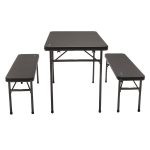 Oztrail Ironside Picnic Table Set Charcoal - Image 2