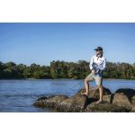 Nomad Design Mighty Marlin White Collared Fishing Shirt White - Image 4