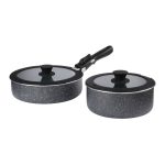 Spinifex Non-Stick Saucepan Set Black