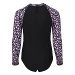 Body Glove Youth Girls Floral Surfsuit Black Floral - Image 2