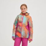 O'Neill Youth Girl's Adelite AOP Snow Jacket Dark Blue Fade Halftone
