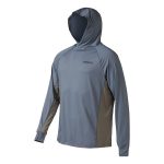 Shimano Hooded Tech Fishing Shirt Cool Grey - Image 3