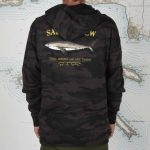 Salty Crew Bruce Fleece Hoodie Black Camo - Image 5