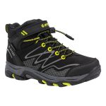 Hi-Tec Kids' Blackout Waterproof Mid Hiking Shoes Black & Lime - Image 7