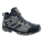HI-TEC Women's Ravus Vent Lite Mid Waterproof Hiking Boots Taupe, Grey & Mellow Rose Grey, Charcoal & Lavender - Image 2