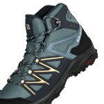 Salomon Women's Daintree Gore-Tex Mid Hiking Boots Stormy Weather, Ebony, Almond Cream - Image 6