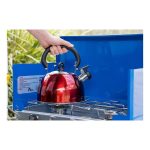 Campfire Stainless Steel Whistling Kettle Red 2.5L - Image 2