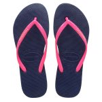 Havaianas Women's Slim Logo Pop Thong Marine Blue - Image 3