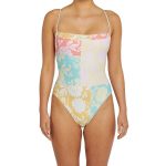 O'Neill Women's Olivia Marbella Print One Piece Swimsuit Aqua