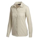 Mountain Designs Women's Florentine Long Sleeve Hiking Shirt Sand - Image 3