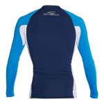 O'Neill Men's Basic Skins Long Sleeve Rash Vest Navy & White - Image 2