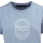 Mountain Designs Women's Blue Australus Short Sleeve Tee Ashley Blue - Image 4