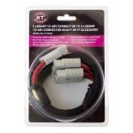 KT Cables 50A Plug To MC4 Plug And Socket 600mm Black - Image 2