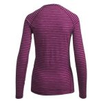 Mountain Designs Women's Merino Blend Long Sleeve Stripe Top Purple Stripe - Image 4