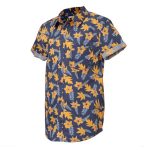 Cape 'Trip In A Van' Kids' Beach Floral Shirt Blue - Image 3
