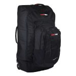 BlackWolf Dual Shuttle 80L Rolling Duffle Bag Jet Black 80 L