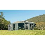 Austrack Savannah X Forward Fold Rear Slide Camper Trailer Grey