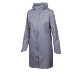 Cape Women's Baylee Long Rain Jacket Charcoal Melange - Image 3