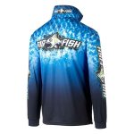 Bigfish Adults' Blue Scales Sublimated Polo Shirt Blue - Image 2